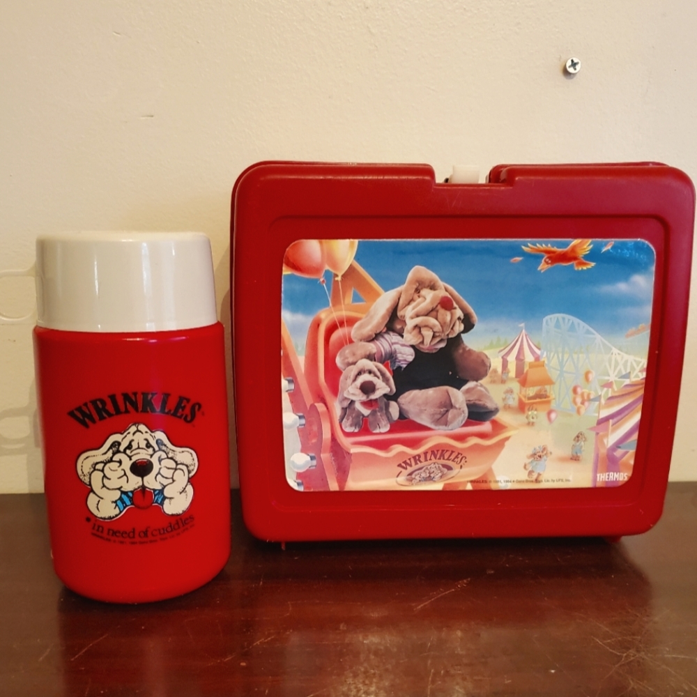 Vintage Wrinkles Lunchbox and Thermos. 1984.